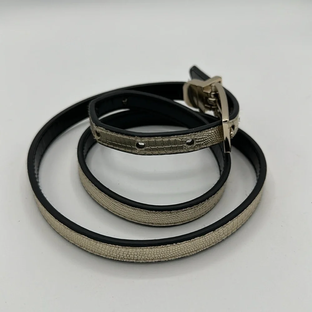 Express thin metallic belt, size M